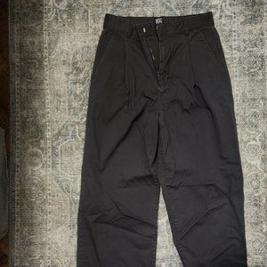 BDG Urban Outfitters Dark Grey Wide Leg High Waisted Pleated Pants